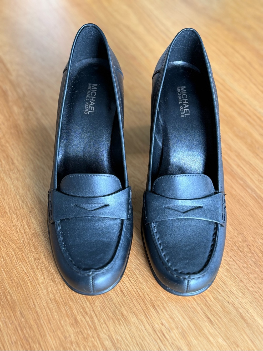 Michael Kors Black Leather Shoes